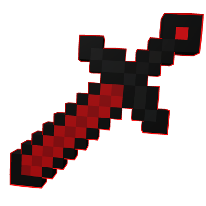 Red Black Pixel Sword
