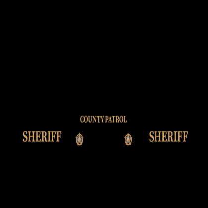 Mustang Patrol Sheriff's Department LSSD - Back Roblox decal