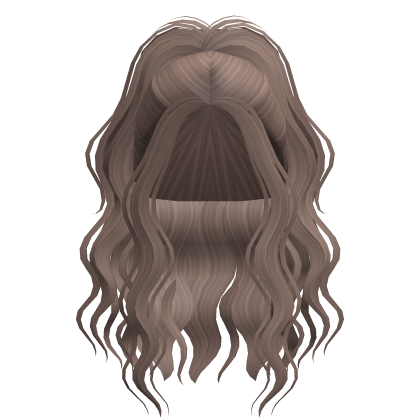 Cute Popular Girl Wavy Ponytail (Milktea)