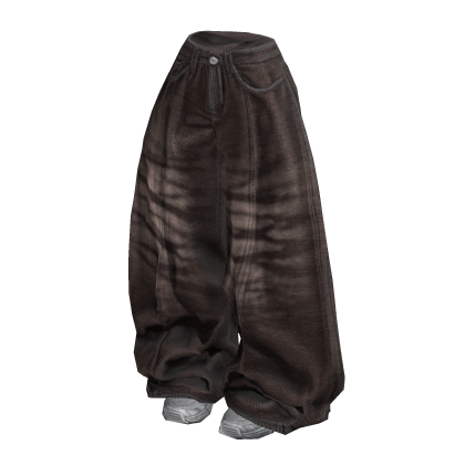 Brown Baggy Y2K Skatecore Jeans