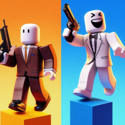 Difficult obby with weapons (rewards for premiums)