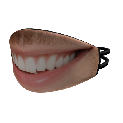 Realistic Man Smile Mask Roblox item