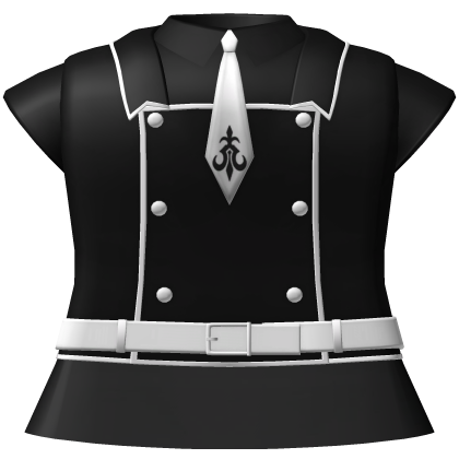 code anime academy school uniform in black & white