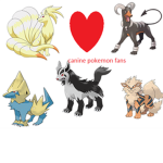 Canine pokemon fans