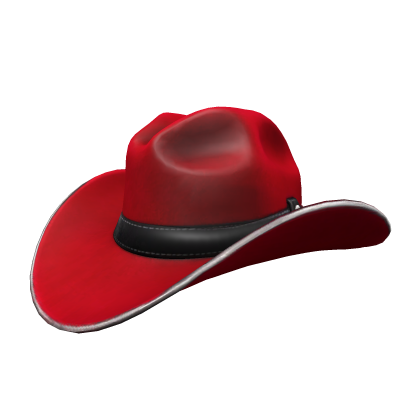 Red and Black Cowboy Hat