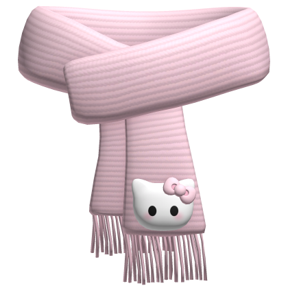 Plush Kitty Pink Scarf