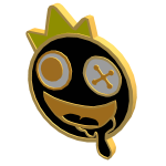 Gold Blue Pin