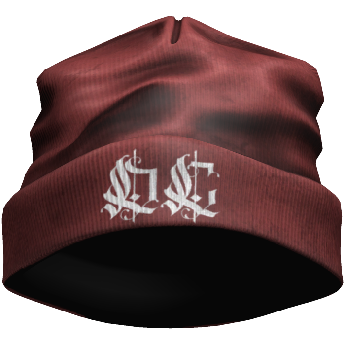 Red Worn Winter Beanie