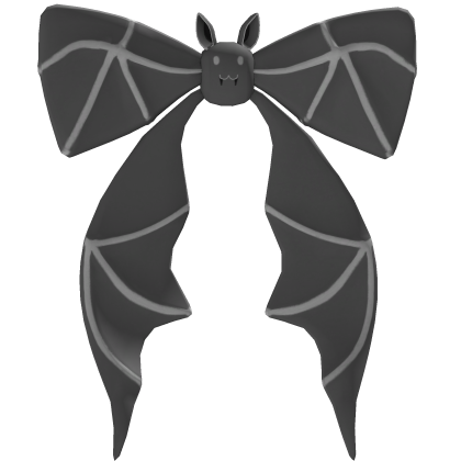 gray bat ribbon Roblox item