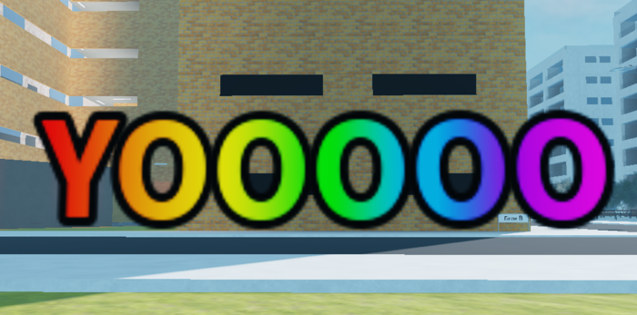 Rainbow Text Sign preview 1