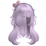 Rosy Ribbon Princess Hair (Purple)