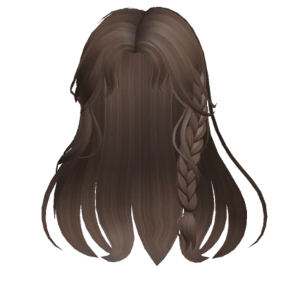 Braided Brown Hair Roblox decal