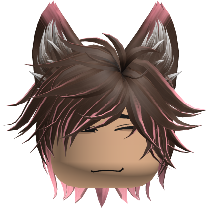 Neko Cat Boy Anime Gamer Spikey Hair (Brown)