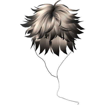 Y2K emo boy with headphones, blonde black hair