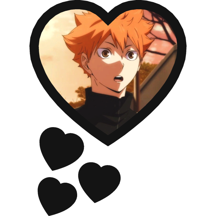 Shoyo Hinata Thinking Hearts Haikyuu