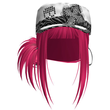 Gyaru Hair w/ Cap & Earrings