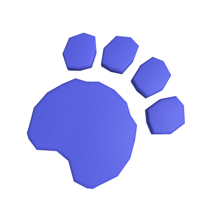 [R6] Blue Animal Paw [L]