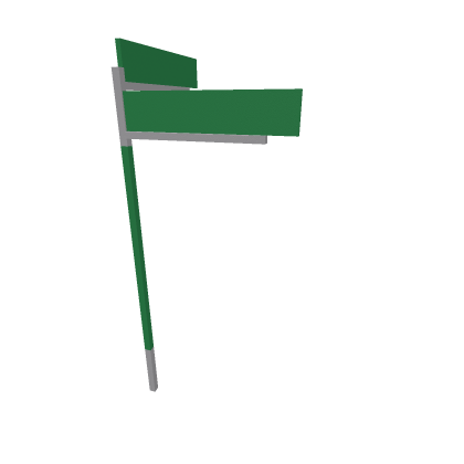 Blank Detroit street sign