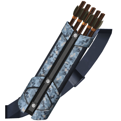 Blue Camo Tactical Quiver with Shoulder Strap