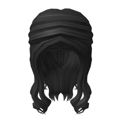 Y2K Black Casual Girl Hair Roblox item