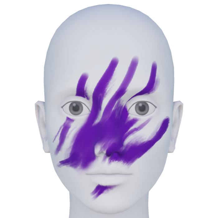 Purple Warrior Hand Print