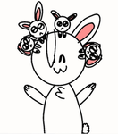 The cute bunnys :3