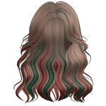 🎄Christmas Wavy Girl Hair (Milktea)