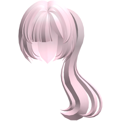 moe thick long fluffy side pony pink