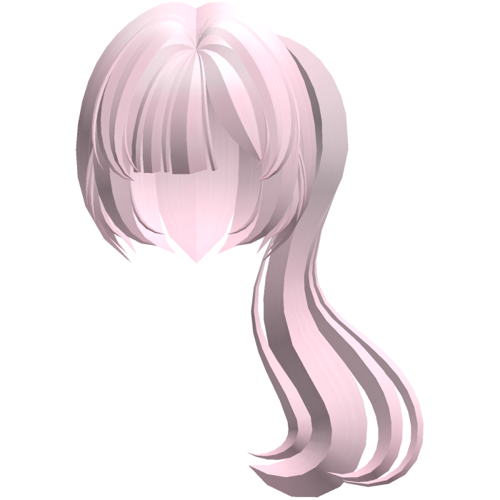moe thick long fluffy side pony pink