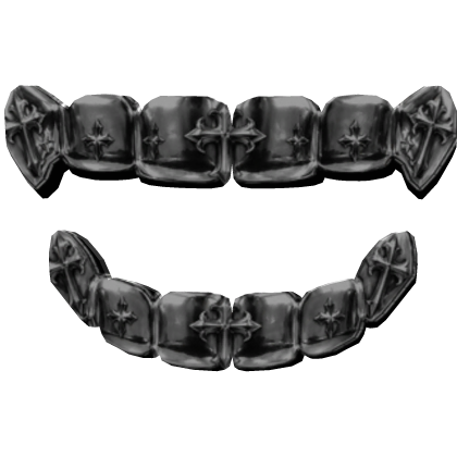 y2k chrome hearts grillz cross