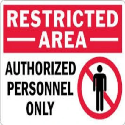 restricted sign
