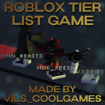 Roblox Tier List Game