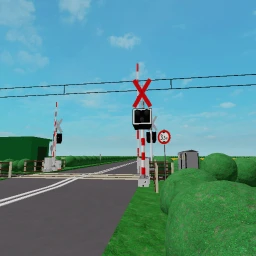 Slovakian railroad crossing icon