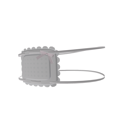 white ribbon eyepatch low chibi Roblox catalog item