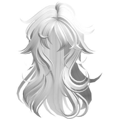 Cute Messy White Hair Roblox item