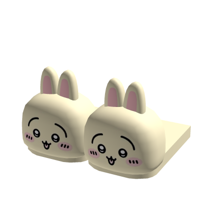 1.0 chiikawa usagi yellow bunny slippers