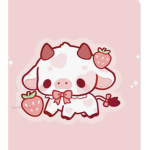 cute pink cow squad <3