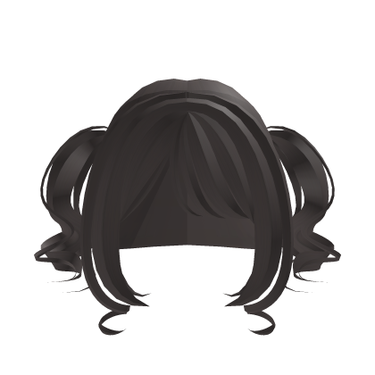 ♡ short and sweet twirly pigtails brown