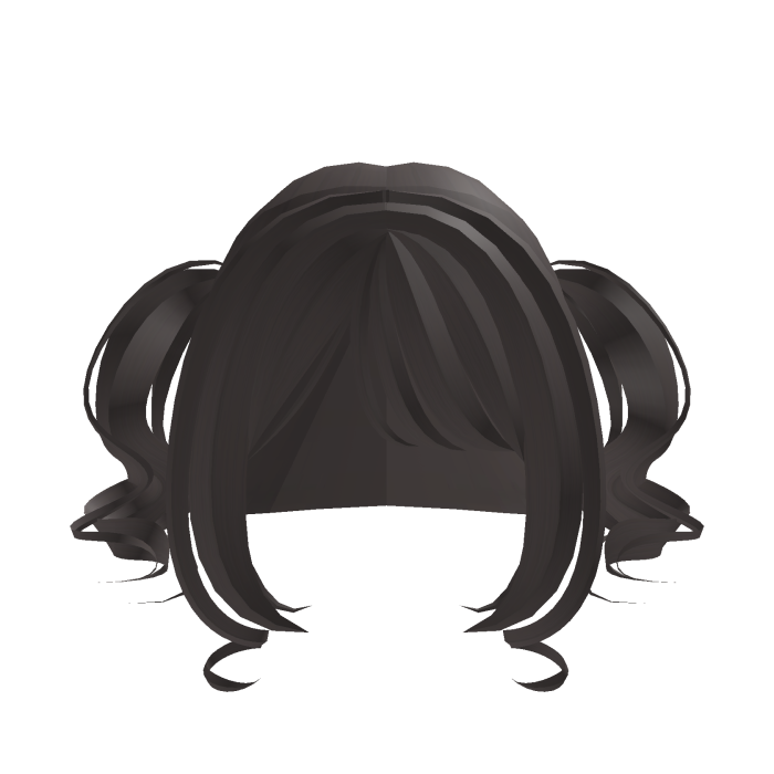 ♡ short and sweet twirly pigtails brown