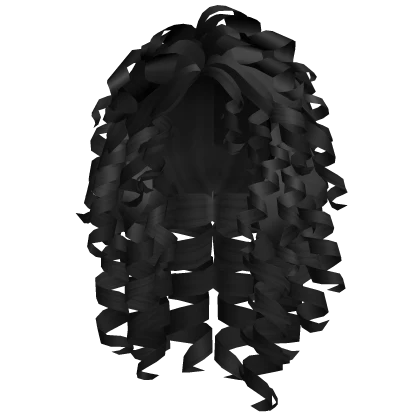 Roblox hair preview for Cute Curly Hair (Black)
