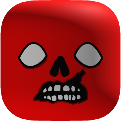 Halloween ZOMBIE Face [RED] 🎃
