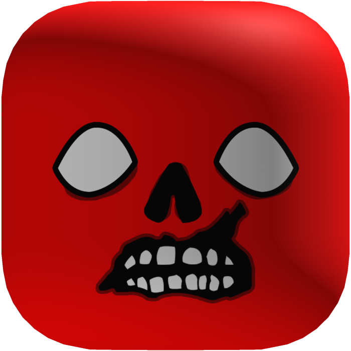 Halloween ZOMBIE Face [RED] 🎃