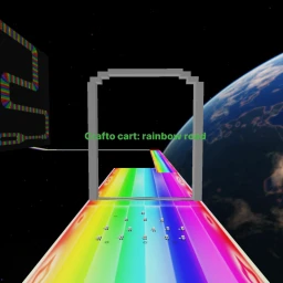 Crafto cart: Rainbow road (VIP SERVERS ARE FREE!!) icon