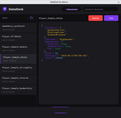 DataDeck — DataStore Manager preview 1