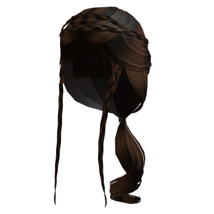 Dark Brown Artemis Braided Princess Hair Roblox item