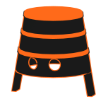 Halloween Cartoony Bucket