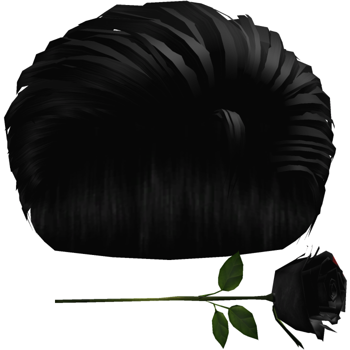 Black Slickback w/ Rose 