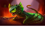 Dragon hanging around chat