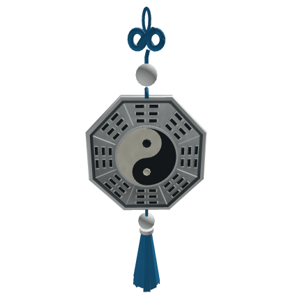 Bagua Compass - Pale White & Blue