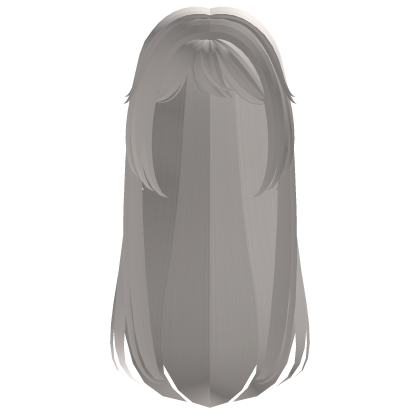 long platinum anime hair Roblox item
